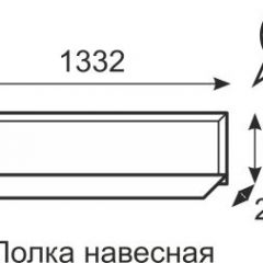 Полка навесная Венеция 11 бодега в Тобольске - tobolsk.mebel24.online | фото 2