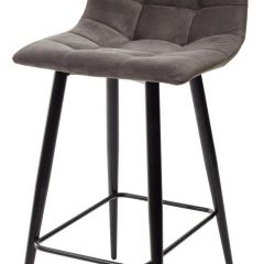 Полубарный стул CHILLI-QB графит #14, велюр / черный каркас (H=66cm) М-City в Тобольске - tobolsk.mebel24.online | фото