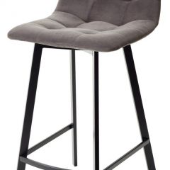 Полубарный стул CHILLI-QB SQUARE графит #14, велюр / черный каркас (H=66cm) М-City в Тобольске - tobolsk.mebel24.online | фото