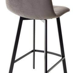 Полубарный стул CHILLI-QB SQUARE графит #14, велюр / черный каркас (H=66cm) М-City в Тобольске - tobolsk.mebel24.online | фото 2