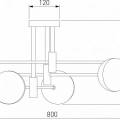 Потолочная люстра Eurosvet Nuvola 70129/6 латунь в Тобольске - tobolsk.mebel24.online | фото 4