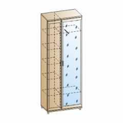 Прихожая Мелисса композиция 1 (Ясень Асахи) в Тобольске - tobolsk.mebel24.online | фото 2