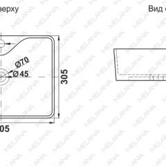 Раковина MELANA MLN-7291X в Тобольске - tobolsk.mebel24.online | фото 2