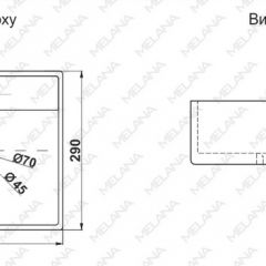 Раковина MELANA MLN-7440A в Тобольске - tobolsk.mebel24.online | фото 2