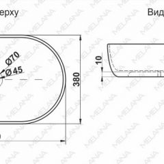 Раковина MELANA MLN-78329 (A500A) в Тобольске - tobolsk.mebel24.online | фото 2