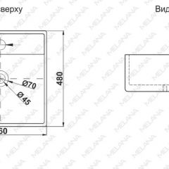 Раковина MELANA MLN-A064 в Тобольске - tobolsk.mebel24.online | фото 2