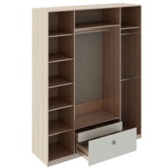 Шкаф 4 двери Глэдис М24 (ЯШС/Белый) в Тобольске - tobolsk.mebel24.online | фото 2