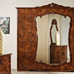 Шкаф 5-и дверный с зеркалами (20.145) Тициана (орех) в Тобольске - tobolsk.mebel24.online | фото 2