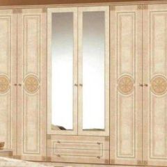 Шкаф 6-и дверный с зеркалами (02.146) Рома (беж) в Тобольске - tobolsk.mebel24.online | фото