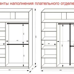 Шкаф-купе 1600 серии SOFT D6+D4+B2+PL2 (2 ящика+1штанга+1 полка) профиль «Капучино» в Тобольске - tobolsk.mebel24.online | фото 9