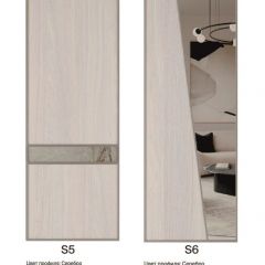 Шкаф-купе 2250 серии SILVER S5+S5+S5 B22+PL4 (по 2 ящика лев/прав+F обр.штанга) профиль «Серебро» в Тобольске - tobolsk.mebel24.online | фото 14