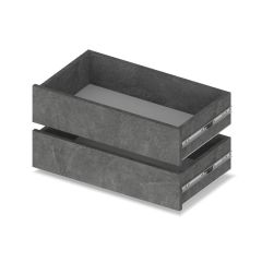 МАРТИН Шкаф-купе Камень темный (2200*450) М421 в Тобольске - tobolsk.mebel24.online | фото 3