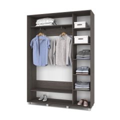 РОЛАНД Шкаф-купе Анкор темный (450*1600) Р461 в Тобольске - tobolsk.mebel24.online | фото 3