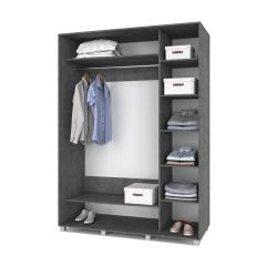 РОЛАНД Шкаф-купе Камень темный (600*1800) Р681 в Тобольске - tobolsk.mebel24.online | фото 2