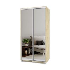 РОЛАНД Шкаф-купе с зеркалами Ирландский дуб (450*1100) Р413 в Тобольске - tobolsk.mebel24.online | фото 2