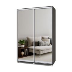 РОЛАНД Шкаф-купе с зеркалами Венге (450*1500) Р453 в Тобольске - tobolsk.mebel24.online | фото 2