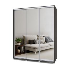 РОЛАНД Шкаф-купе с зеркалами Венге (450*1800) Р483 в Тобольске - tobolsk.mebel24.online | фото