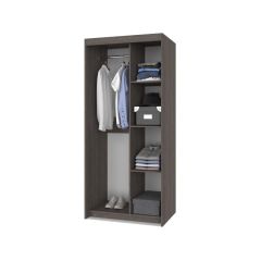 ТОМАС Шкаф-купе с зеркалом Анкор темный/светлый Т22 в Тобольске - tobolsk.mebel24.online | фото 2