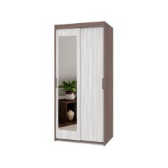 ТОМАС Шкаф-купе с зеркалом Шимо темный/светлый Т22 в Тобольске - tobolsk.mebel24.online | фото