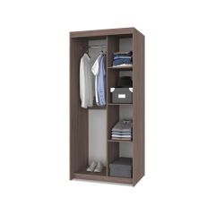 ТОМАС Шкаф-купе с зеркалом Шимо темный/светлый Т22 в Тобольске - tobolsk.mebel24.online | фото 2