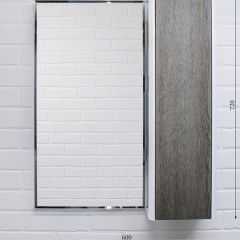 Шкаф-зеркало Uno 60 Дуб серый левый/правый Домино (DU1503HZ) в Тобольске - tobolsk.mebel24.online | фото 7