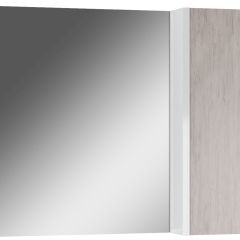 Шкаф-зеркало Uno 80 Дуб серый левый/правый Домино (DU1504HZ) в Тобольске - tobolsk.mebel24.online | фото