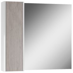 Шкаф-зеркало Uno 80 Дуб серый левый/правый Домино (DU1504HZ) в Тобольске - tobolsk.mebel24.online | фото 6