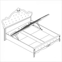 Спальня Мишель 4-х ств 1800 (белый матовый/экокожа) в Тобольске - tobolsk.mebel24.online | фото 4