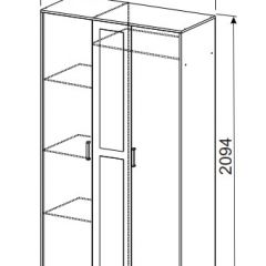 Спальный гарнитур МСП-1 (Ясень Анкор светлый) 1600 в Тобольске - tobolsk.mebel24.online | фото 9