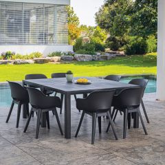 Стол раскладной Джули (Julie Double table 2 configurations) Графит в Тобольске - tobolsk.mebel24.online | фото 7