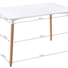 Стол деревянный Table 110 white / wood в Тобольске - tobolsk.mebel24.online | фото 2