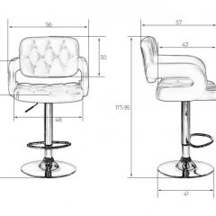 Стул барный DOBRIN TIESTO LM-3460 (черный) в Тобольске - tobolsk.mebel24.online | фото 3