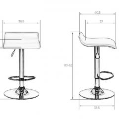 Стул барный DOBRIN TOMMY LM-3013 (серый) в Тобольске - tobolsk.mebel24.online | фото 1