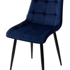 Стул CHIC BLUVEL-86 NAVY BLUE / черный каркас М-City в Тобольске - tobolsk.mebel24.online | фото