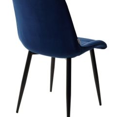 Стул CHIC BLUVEL-86 NAVY BLUE / черный каркас М-City в Тобольске - tobolsk.mebel24.online | фото 3