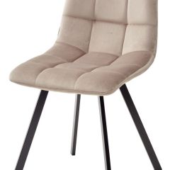 Стул CHILLI SQUARE BLUVEL-40 бежевый, велюр / черный каркас М-City в Тобольске - tobolsk.mebel24.online | фото