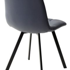 Стул CHILLI SQUARE HK017-09 серо-черничный, PU/ черный каркас М-City в Тобольске - tobolsk.mebel24.online | фото 3