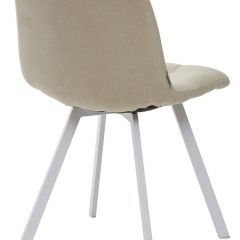 Стул CHILLI SQUARE UF860-01B бежевый, ткань/ белый каркас М-City в Тобольске - tobolsk.mebel24.online | фото 2
