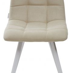 Стул CHILLI SQUARE UF860-01B бежевый, ткань/ белый каркас М-City в Тобольске - tobolsk.mebel24.online | фото 3