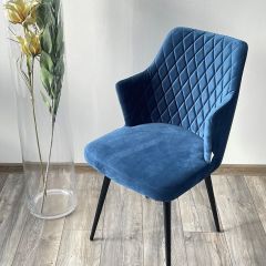 Стул HERMAN 360 град. СИНИЙ #29, велюр / черный каркас М-City в Тобольске - tobolsk.mebel24.online | фото