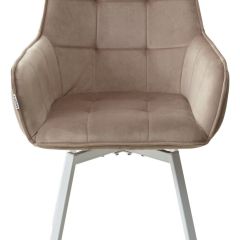 Стул MAVERICK 360 град. поворот. BLUVEL-40 BEIGE/ белый каркас, М-City в Тобольске - tobolsk.mebel24.online | фото 7