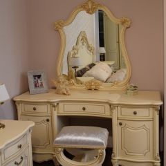 Туалетный стол + Зеркало Мона Лиза (крем) в Тобольске - tobolsk.mebel24.online | фото 6