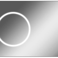 Зеркало Eclipse 100 black с подсветкой Sansa (SE1032Z) в Тобольске - tobolsk.mebel24.online | фото
