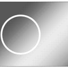 Зеркало Eclipse 90 black с подсветкой Sansa (SE1031Z) в Тобольске - tobolsk.mebel24.online | фото