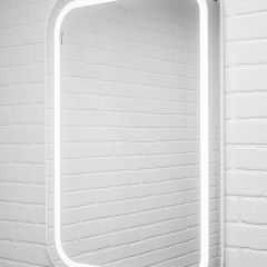 Зеркало Elis 100 white с подсветкой Sansa (SEe1045Z) в Тобольске - tobolsk.mebel24.online | фото 3