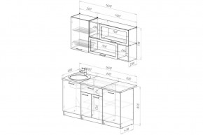 АНТИКА Кухонный гарнитур Стандарт (1600 мм) в Тобольске - tobolsk.mebel24.online | фото 2