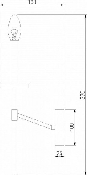 Бра Eurosvet Anders 60142/1 хром в Тобольске - tobolsk.mebel24.online | фото 2