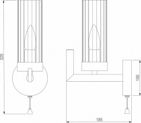 Бра Eurosvet Arganie 60133/1 серебро в Тобольске - tobolsk.mebel24.online | фото 3