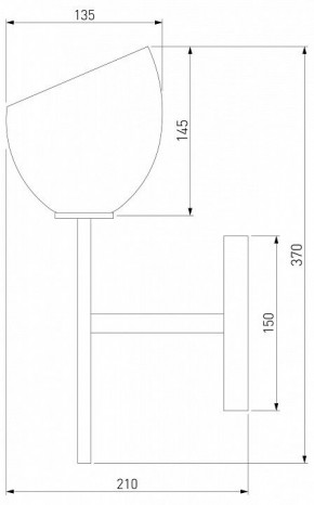 Бра Eurosvet Arrista 60130/1 латунь в Тобольске - tobolsk.mebel24.online | фото 3