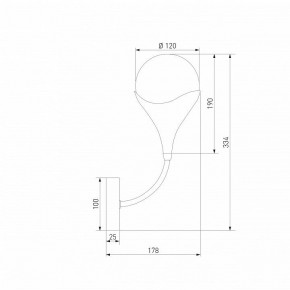 Бра Eurosvet Calyx 60168/1 латунь в Тобольске - tobolsk.mebel24.online | фото 3